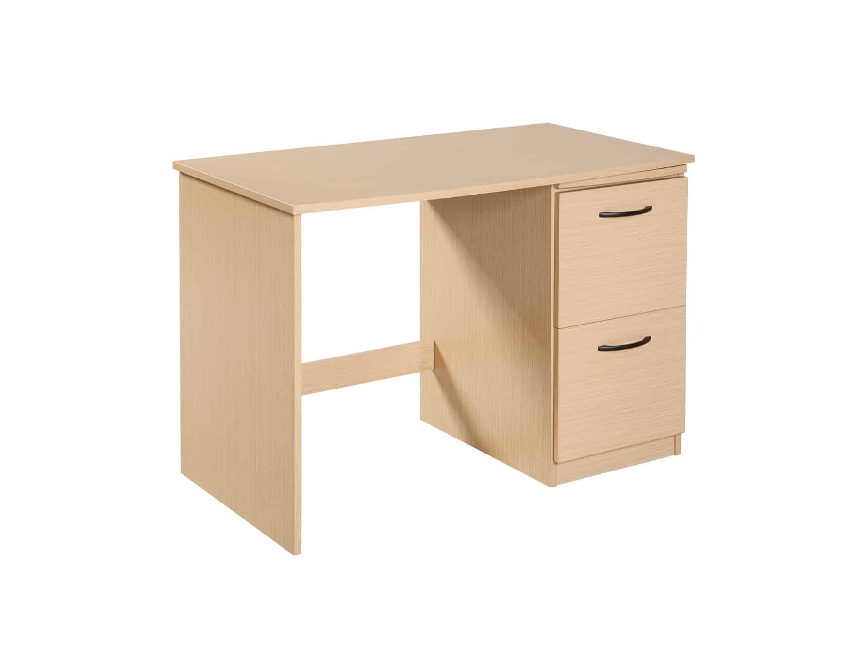 Merit Pedestal Desk with 2 File Drawers & Pullout