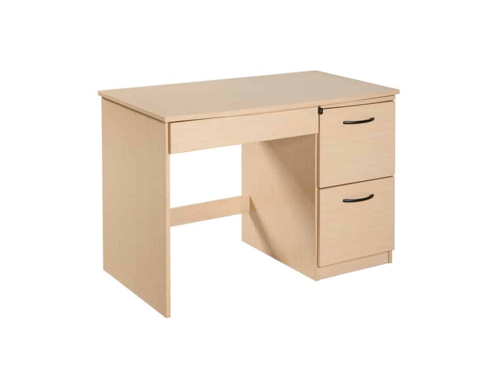 Merit Pedestal Desk with 2 File Drawers, Pullout & Secure Drawer