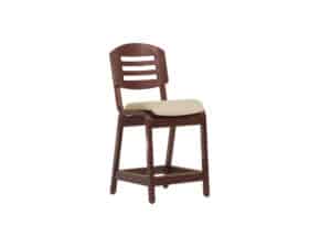 PlyLok Counter Stool, Upholstered Seat & Ladder Back