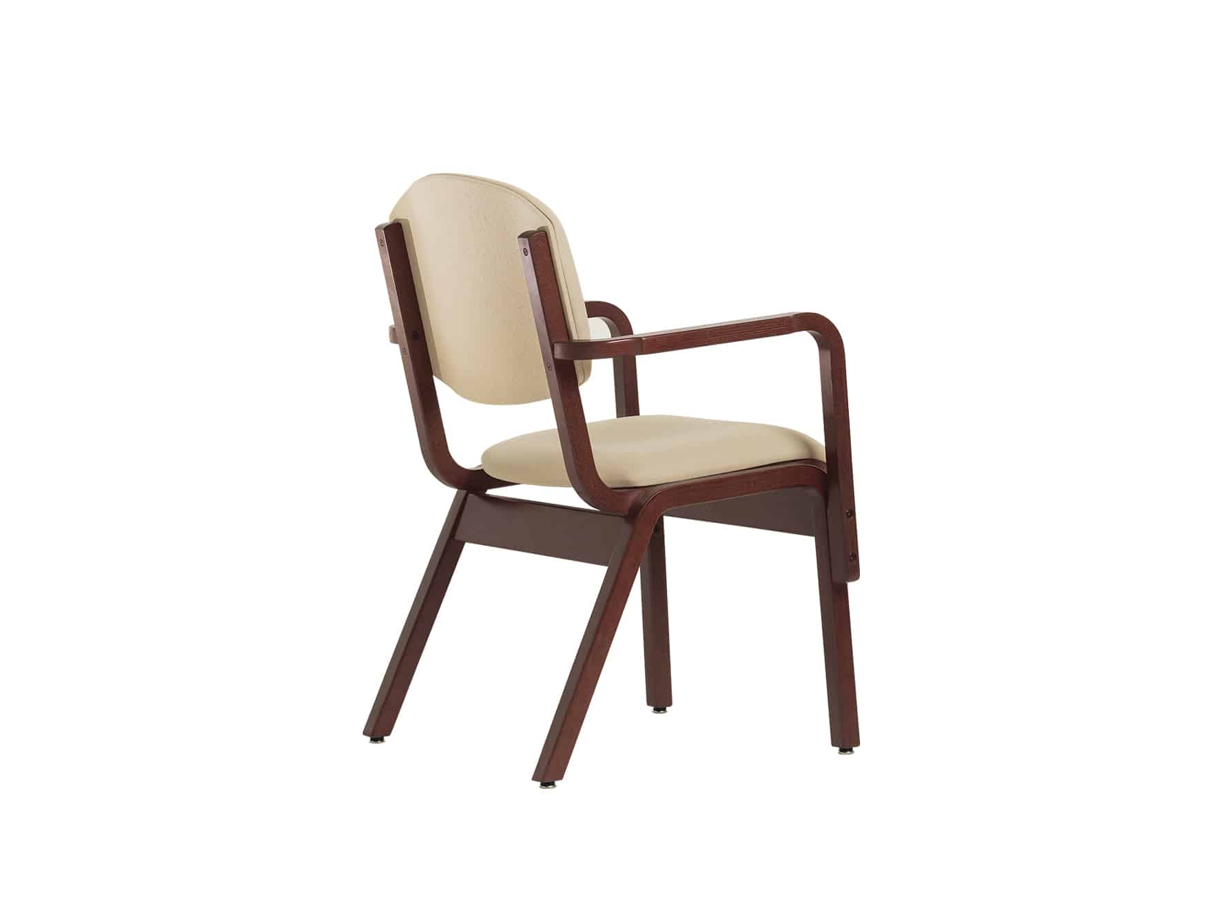 PlyLok, 4-Leg Arm Chair (rear three quarters view)