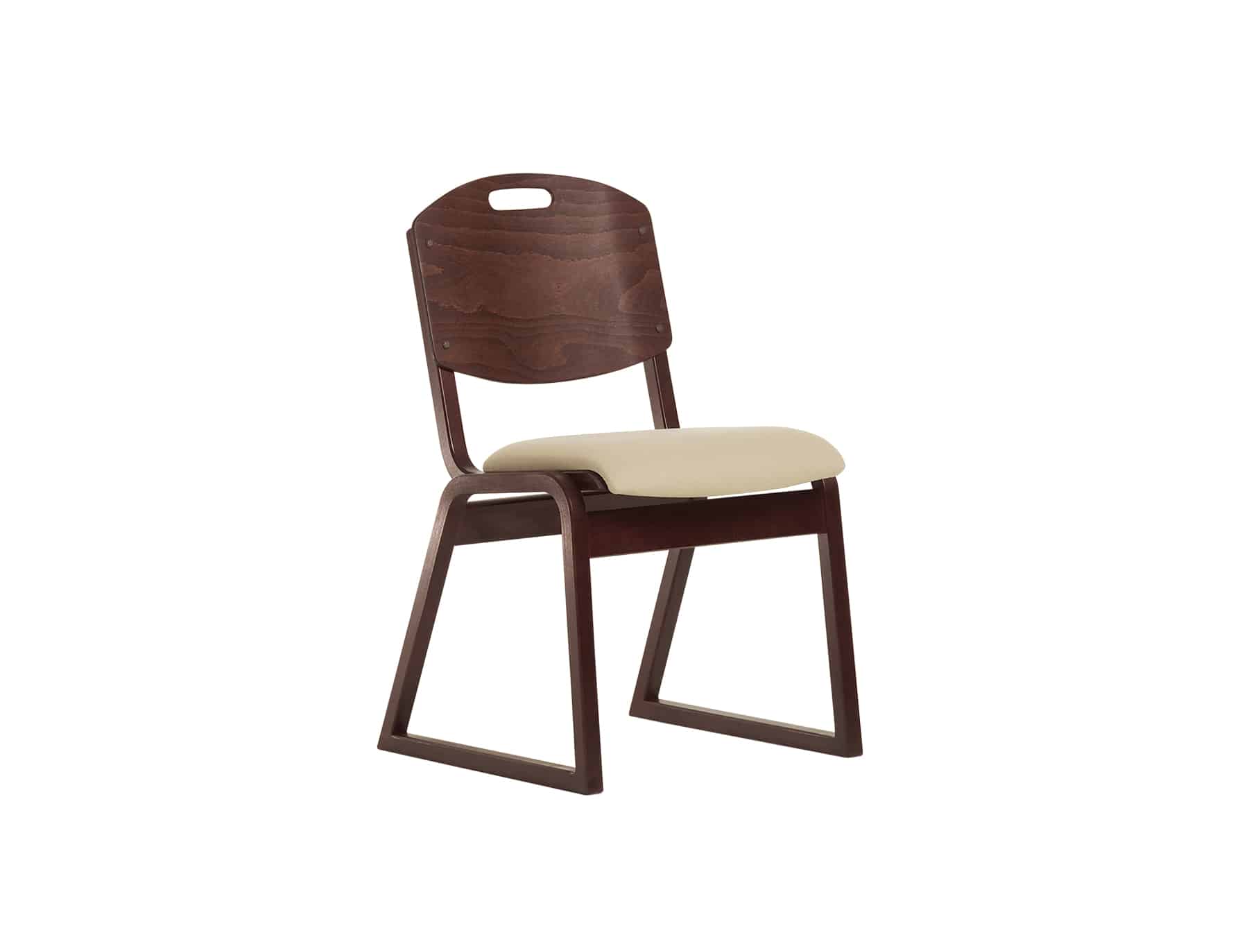 PlyLok Sled Base Chair with Round Back and Handhold