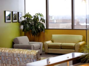 Allure Chair and Loveseat shown in sitting area