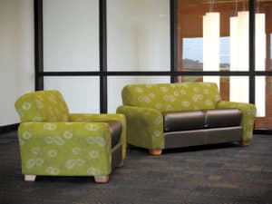 Allure Chair and Loveseat shown in sitting area