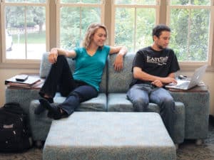 Puzzle Collection with students hanging out