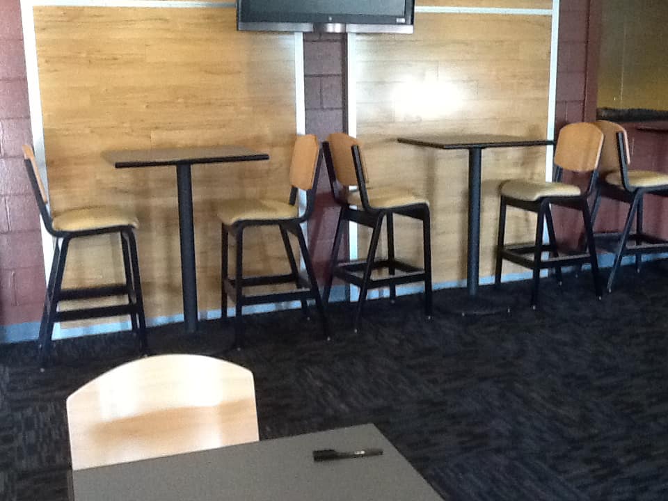 PlyLok barstools with cafe tables