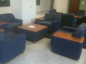 Puzzle Modular Seating installed