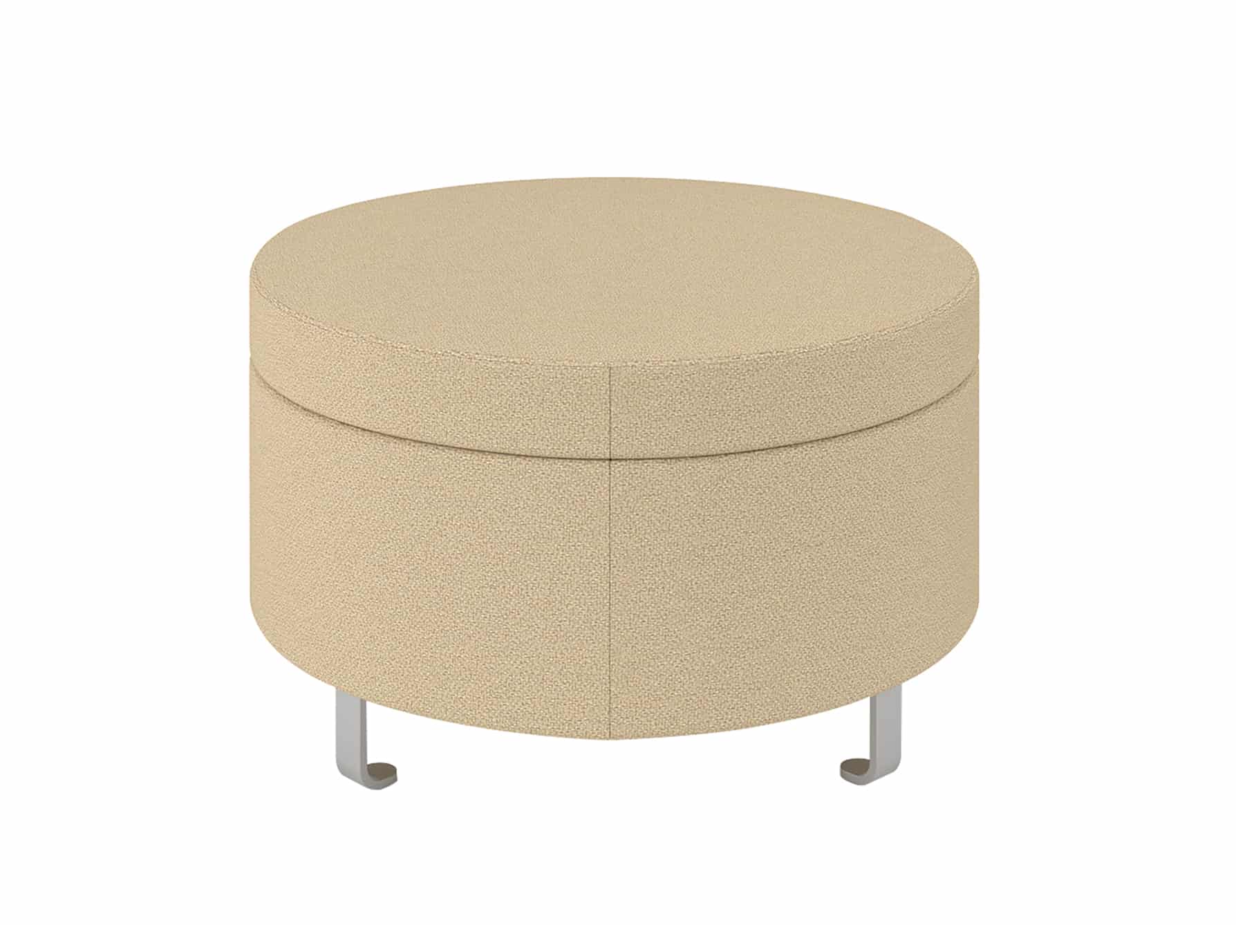 30" Round Ottoman, with Sled Feet