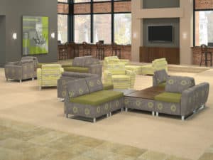 Campus public space with Rally