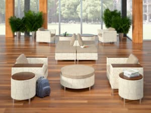 Rally Modular Seating Collection in public space ofcollege