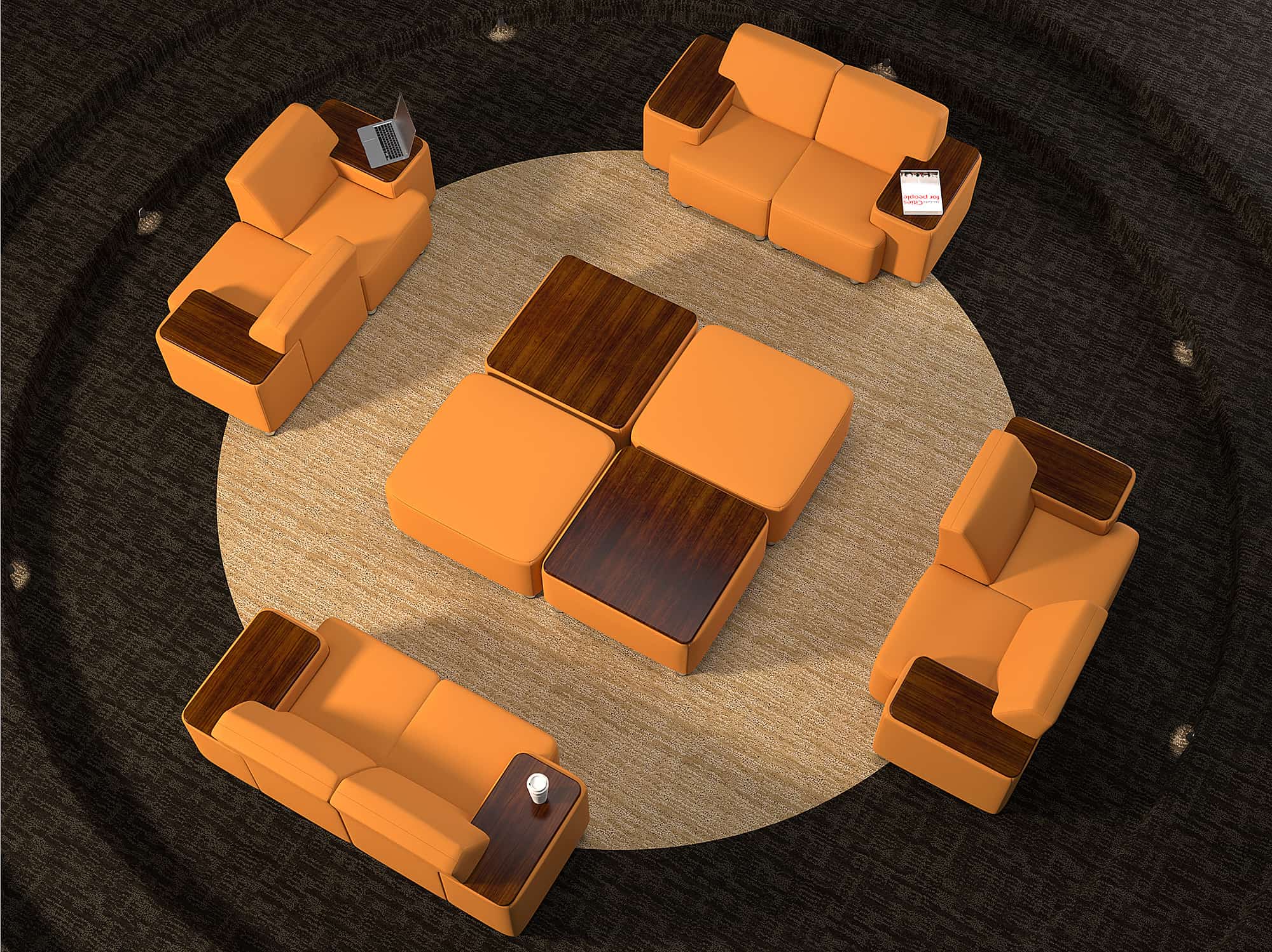 Puzzle Collection with Chairs and Ottomans
