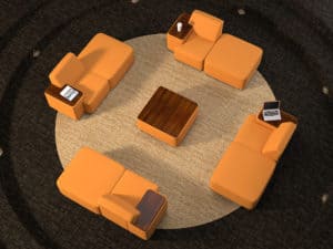 Puzzle Collection in public space