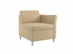 Rally Aspire Chair, with One Arm, Round Metal Feet