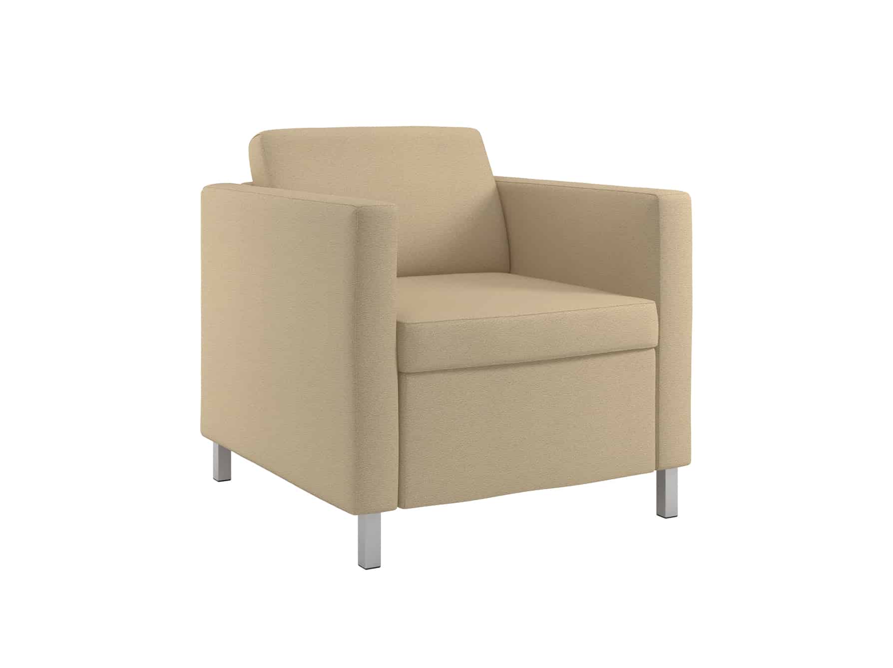 Rally Embrace Chair, with Square Metal Feet