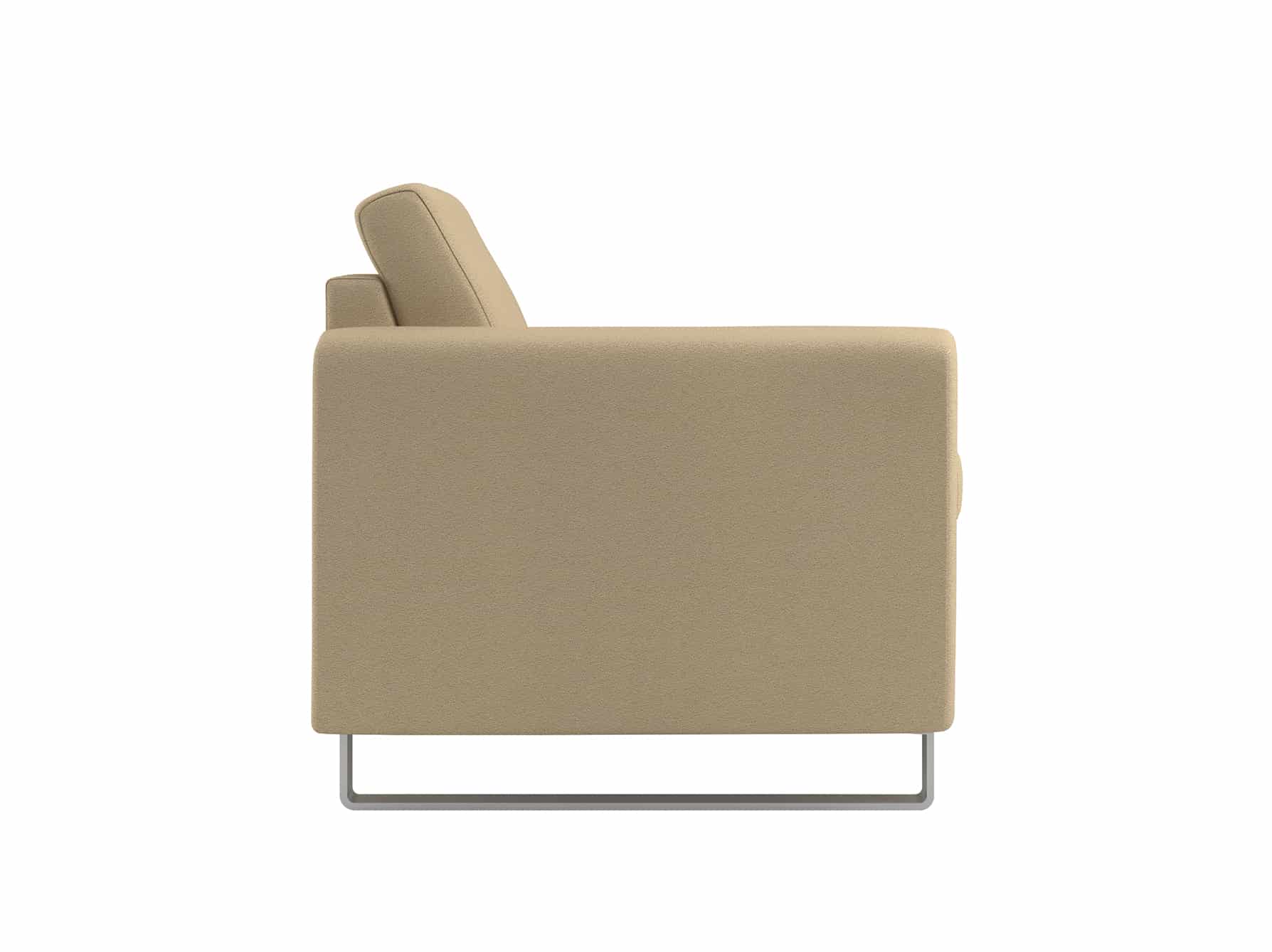Indulge Chair, with One Arm, Sled Base