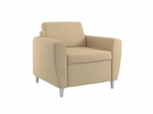 Rally Indulge Chair, with Round Metal Feet