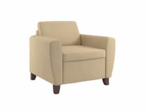 Rally Indulge Chair, with Wood Feet