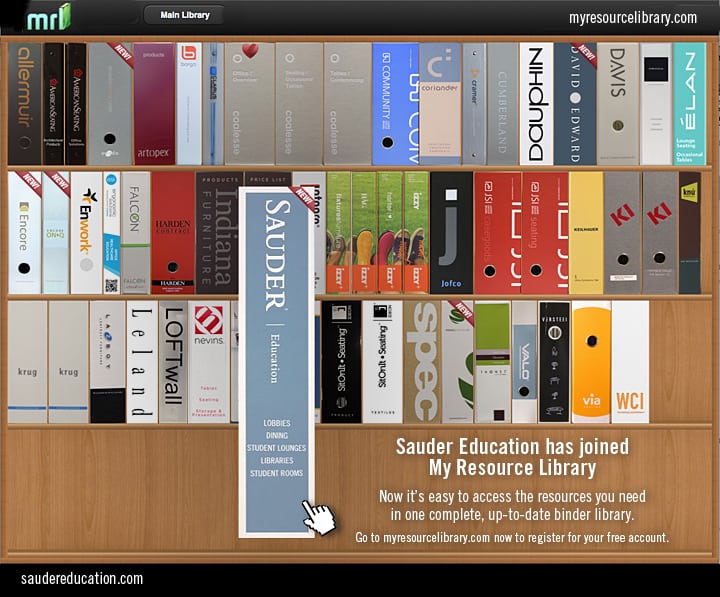 Sauder Education binder on My Resource Library