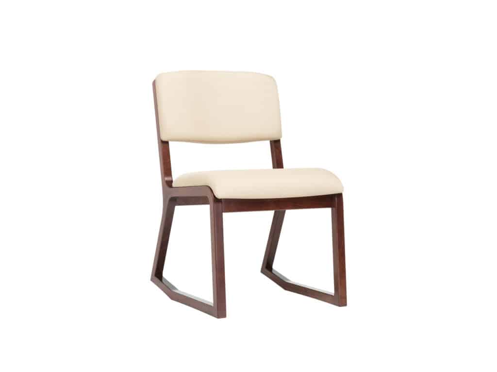 PlyWedge 2-Position Chair with upholstered seat and back