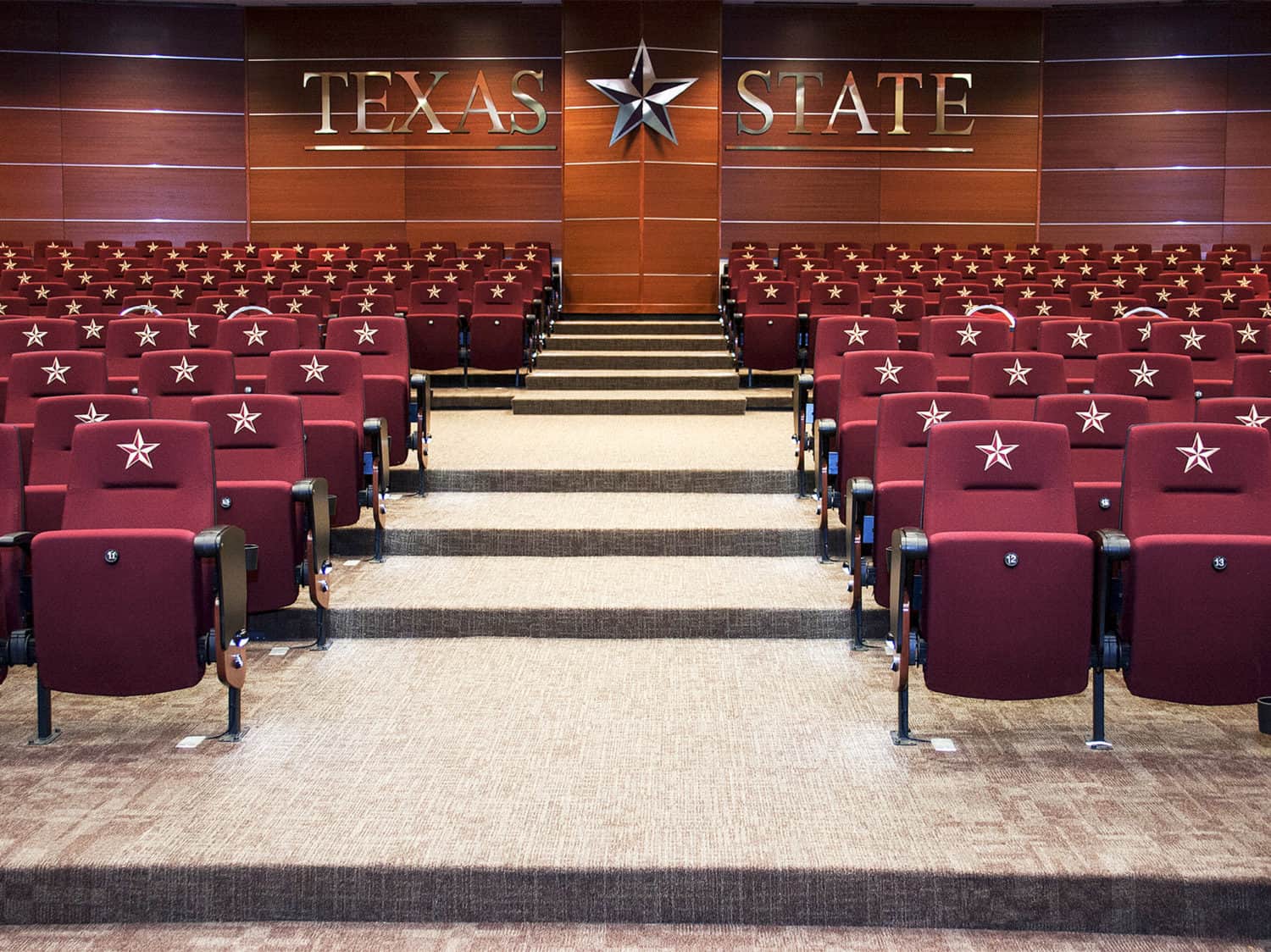 Clarity Auditorium Seating installed at Texas State University