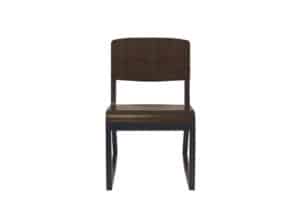 2-Position Chair Front view of PlyWedge 2-Position Chair in Walnut Finish