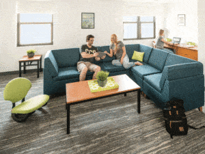 Rally Collection apartment furnishings with students