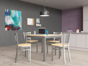 Res Hall Room with Dining Table and Chairs for students from Sauder Education