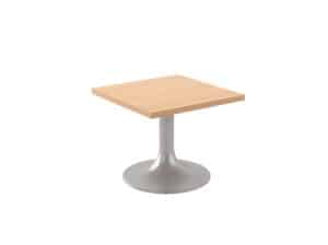 Square Occasional Table with Trumpet Base 8724SQTR18 Trumpet & Disc Square Table with Trumpet Base