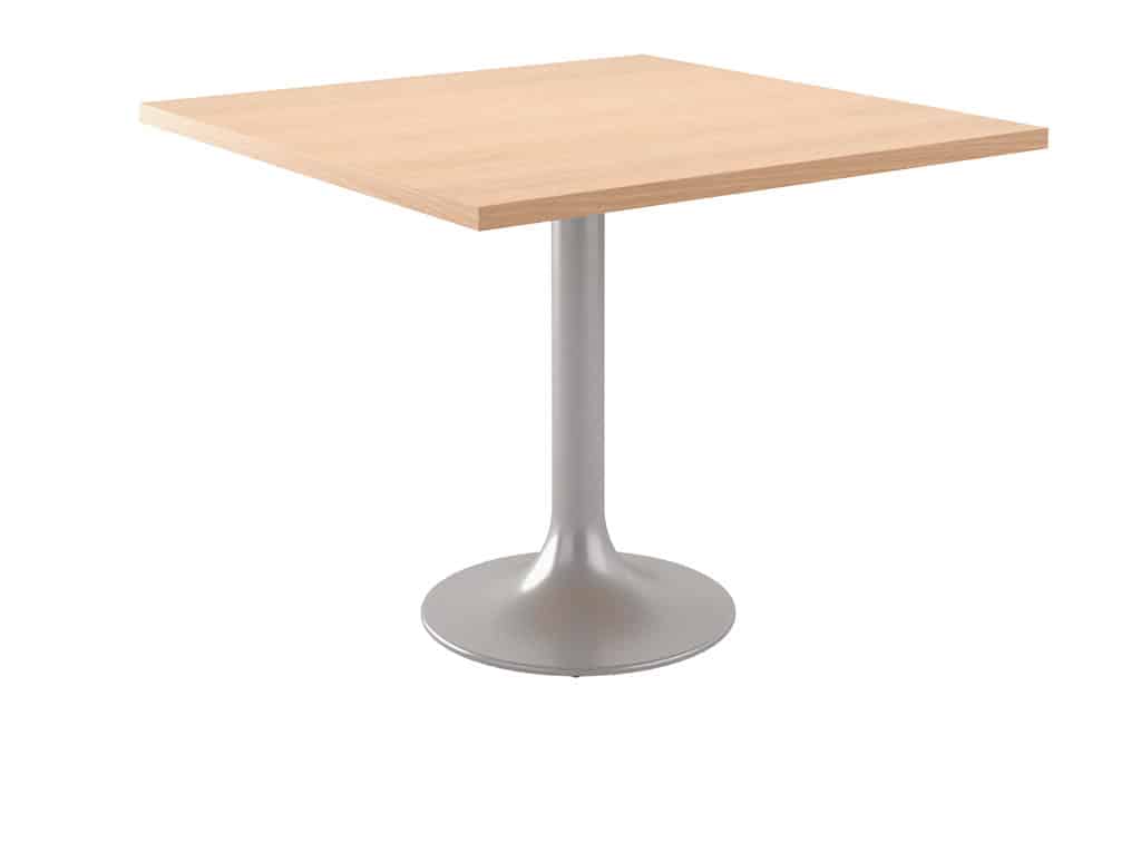Square Table with Trumpet Base