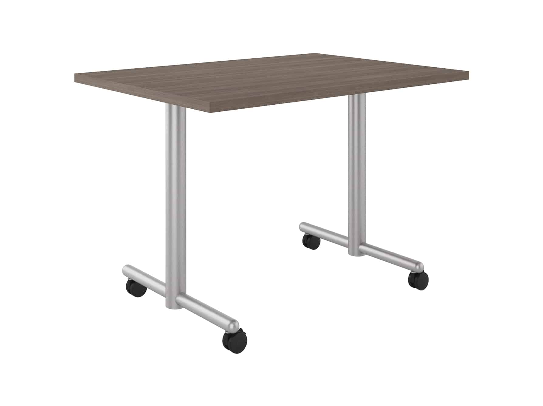 863042RET Tubular Table, T-Base with Casters