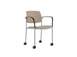 69UP02UP Upland Arm Chair, Uph Seat & Back, Casters