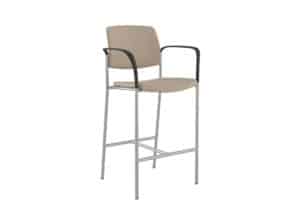 Bar Stool w/Arms, Uph Seat & Back 69UP21UP Upland Metal Bar Stools w/Arms, Uph Seat & Back