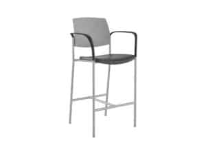 Bar Stool, Uph Seat, Plastic Back 69UP21US Upland Metal Bar Stools, Uph Seat, Plastic Back