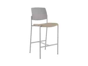 Bar Stool, Uph Seat, Plastic Back 69UP25US Upland Metal Bar Stools, Uph Seat, Plastic Back