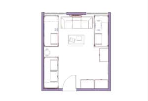 Merit Collection, Rally Lounge & 4700 Occasional Layout Drawing