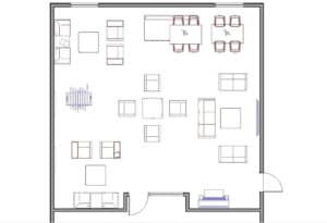 Rally Lounge Layout Drawing