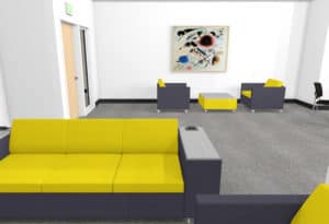 Rally Lounge 3D Rendering Layout