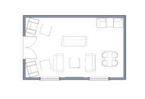 Rally Lounge Layout Drawing