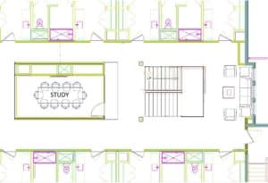 Trey® Chairs Layout Drawing