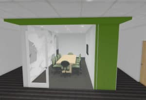 Trey® Chairs 3D Rendering Layout