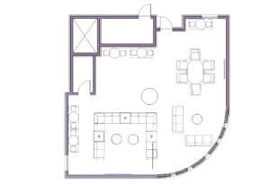 Rally Lounge Layout Drawing
