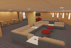 Rally Lounge 3D Rendering Layout