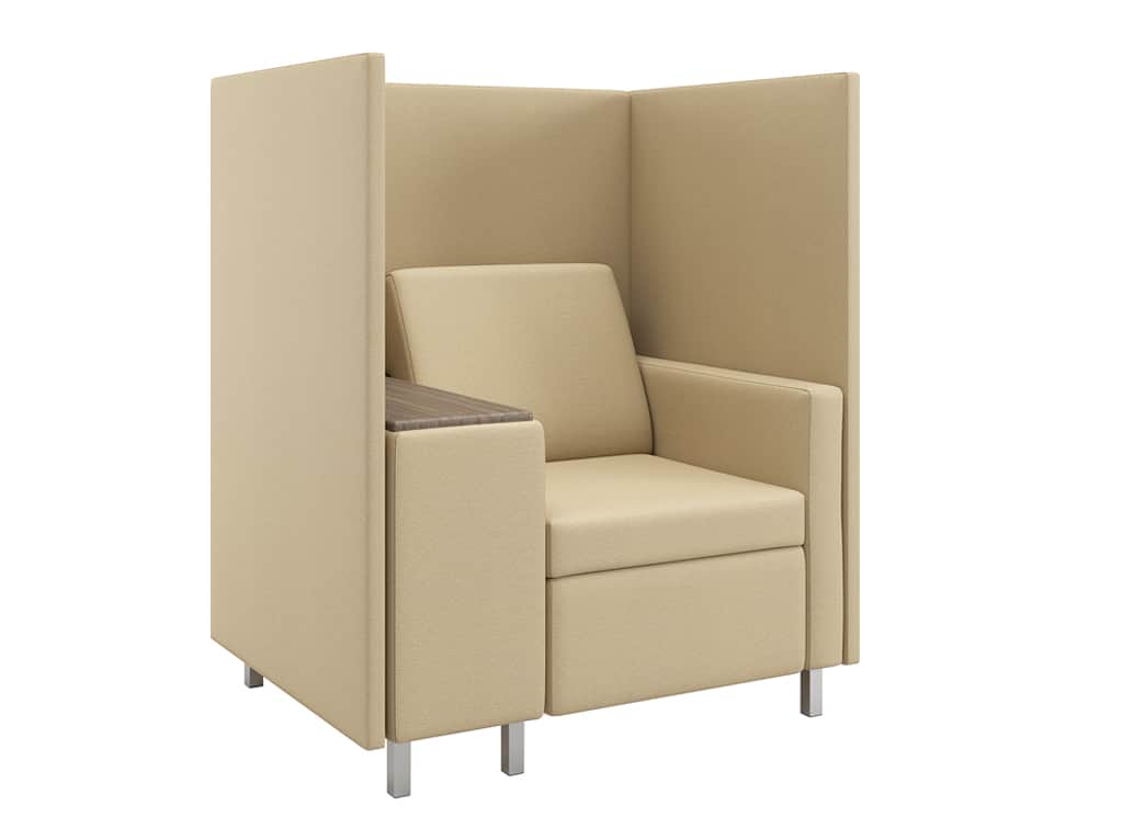 Three Quarter View of Rally Privacy Compose Chair