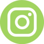 Green Circular Instagram Button