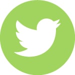 Green Circular Twitter Button