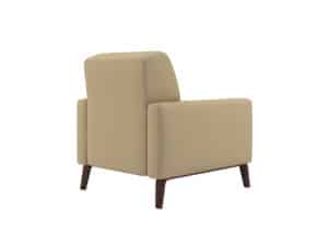 Rear view of Chill Chair with Wood Rail Legs