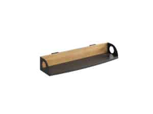 Rail-Mounted End Shelf, Single shown in Oak Finish Single Rail-Mounted End Shelf Bed Accessory shown in Oak Finish