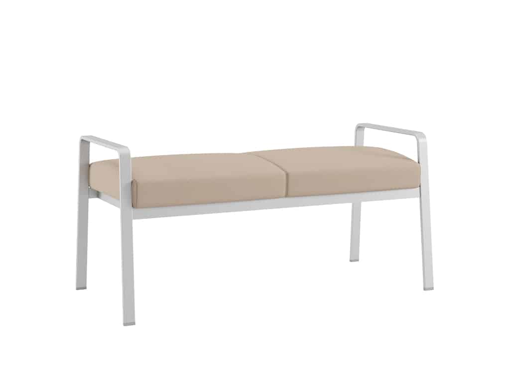 Three Quarter view of Renewable Seating Hale 2-Seat Bench