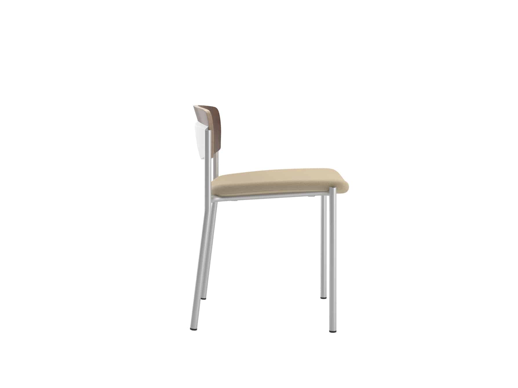 Side view of 69UP11US Upland Side Chair with Uph Seat and Low Wood Back