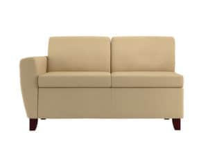 Rally Indulge Loveseat with 1 Uph Arm Front View of