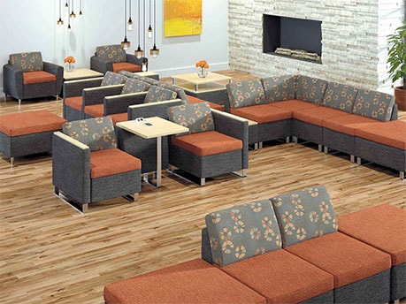 Rally Modular Seating in Student Lounge
